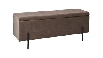 Brewster benk m oppbevaring 120 cm - Brun - Møbler - Stoler & lenestoler - Benk - Entrebenk - Entrebenk med oppbevaring
