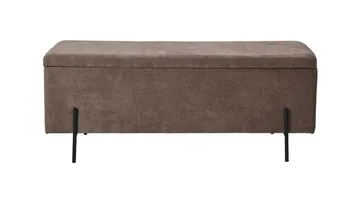 Brewster benk m oppbevaring 120 cm - Brun - Møbler - Stoler & lenestoler - Benk - Entrebenk - Entrebenk med oppbevaring