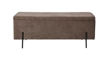 Brewster benk m oppbevaring 120 cm - Brun - Møbler - Stoler & lenestoler - Benk - Entrebenk - Entrebenk med oppbevaring