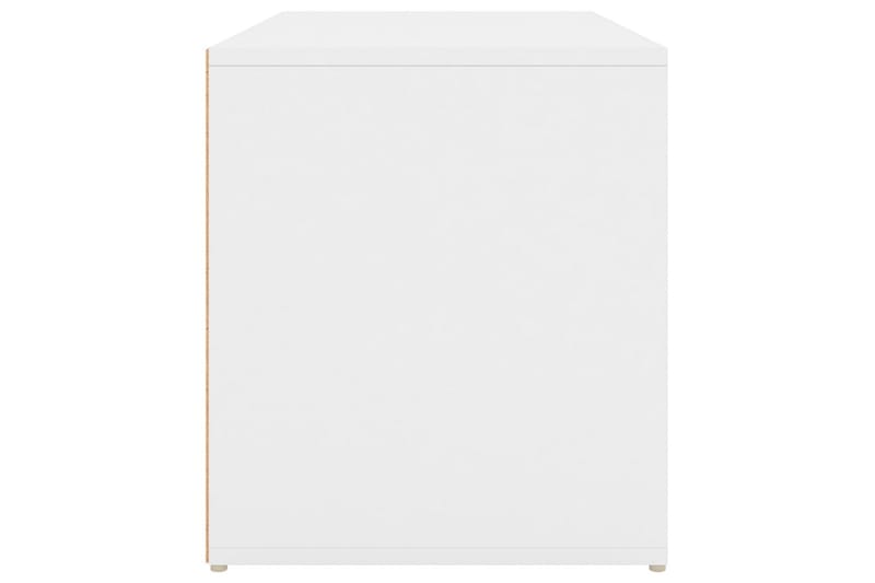 Gangbenk 80x40x45 cm hvit sponplate - Hvit - Møbler - Stoler & lenestoler - Benk - Entrebenk - Entrebenk med oppbevaring
