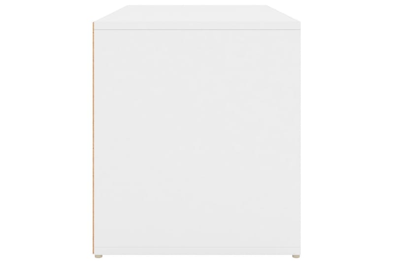 Gangbenk 80x40x45 cm hvit sponplate - Hvit - Entrebenk med oppbevaring - Sittebenk med oppbevaring - Oppbevaringsbenk - Entrebenk - Benk