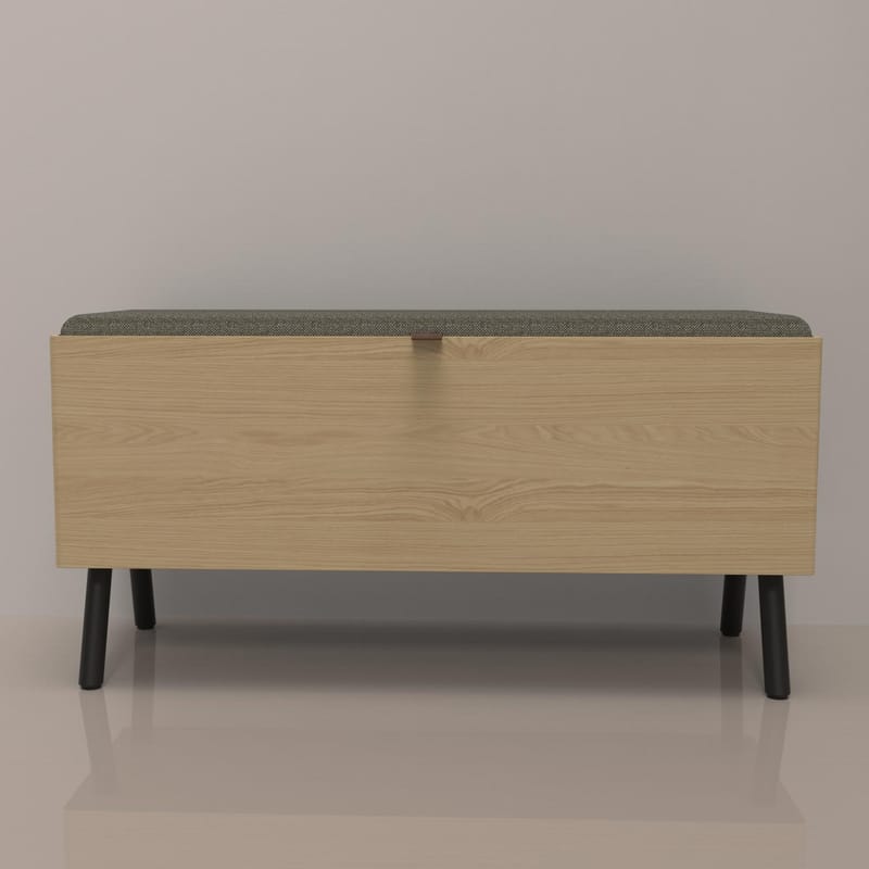 Gangbenk HOME4YOU Aalborg 90x32x46 cm eik - eik - Møbler - Stoler & lenestoler - Benk - Entrebenk - Entrebenk med oppbevaring