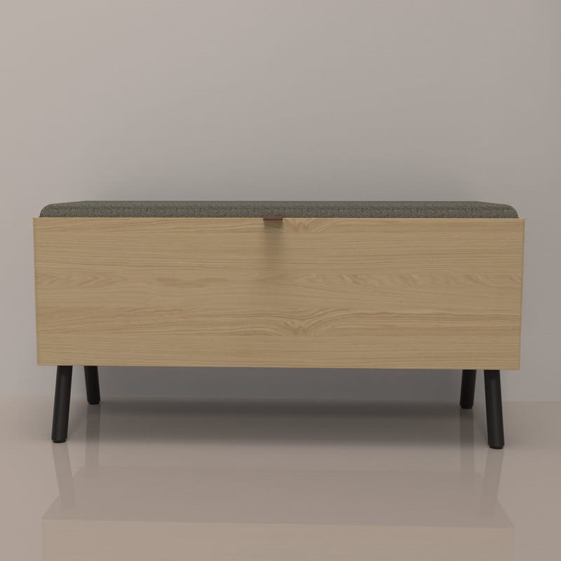 Gangbenk HOME4YOU Aalborg 90x32x46 cm eik - eik - Møbler - Stoler & lenestoler - Benk - Entrebenk - Entrebenk med oppbevaring