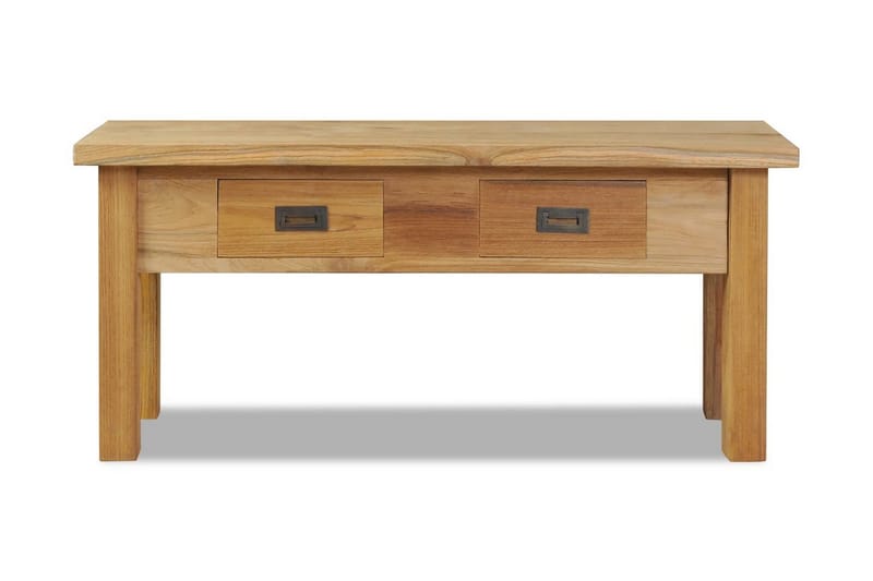 Hallbenk massiv teak 90x30x40 cm - Teak - Møbler - Stoler & lenestoler - Benk - Entrebenk - Entrebenk med oppbevaring