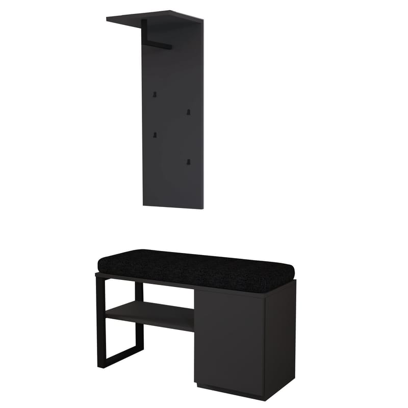 Uniqo Hallstativsett 35x90x35 cm, Antrasitt