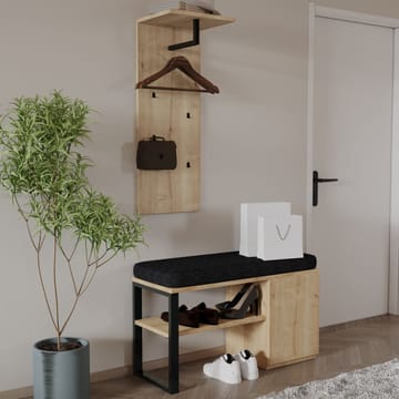 Uniqo Hallstativsett 35x90x35 cm - Sapphire Oak - Møbler - Stoler & lenestoler - Benk - Entrebenk - Entrebenk med oppbevaring