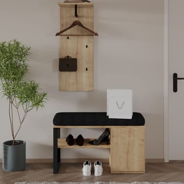 Uniqo Hallstativsett 35x90x35 cm - Sapphire Oak - Møbler - Stoler & lenestoler - Benk - Entrebenk - Entrebenk med oppbevaring