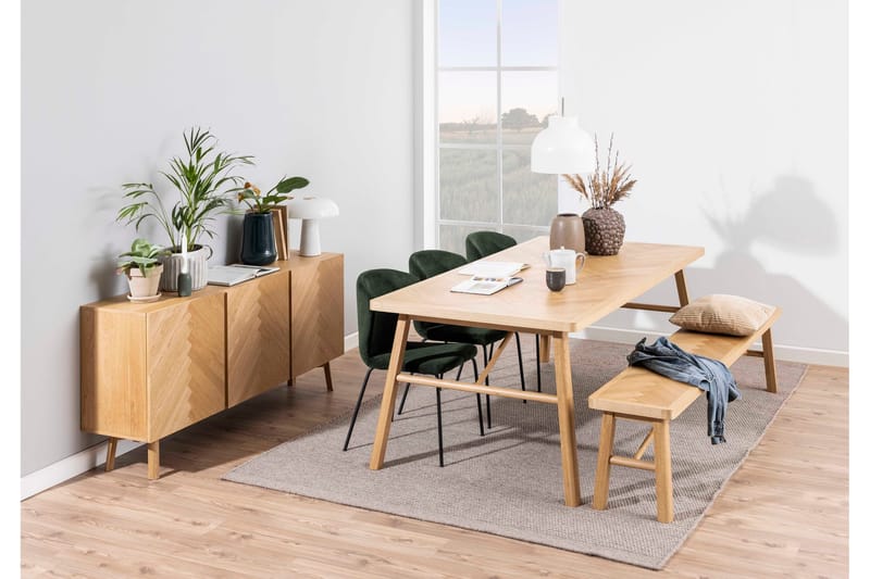 Galwa Sittebenk - Svart/Matt Ek - Møbler - Stoler & lenestoler - Benk - Entrebenk