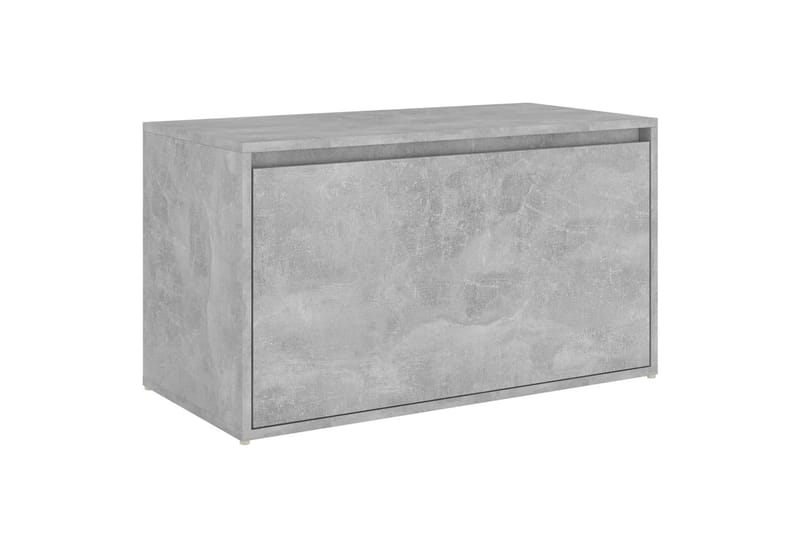 Gangbenk 80x40x45 cm betonggrå sponplate - Grå - Møbler - Stoler & lenestoler - Benk - Entrebenk - Entrebenk med oppbevaring