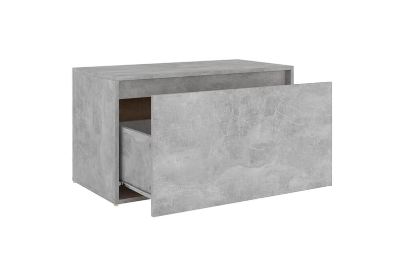 Gangbenk 80x40x45 cm betonggrå sponplate - Grå - Møbler - Stoler & lenestoler - Benk - Entrebenk - Entrebenk med oppbevaring