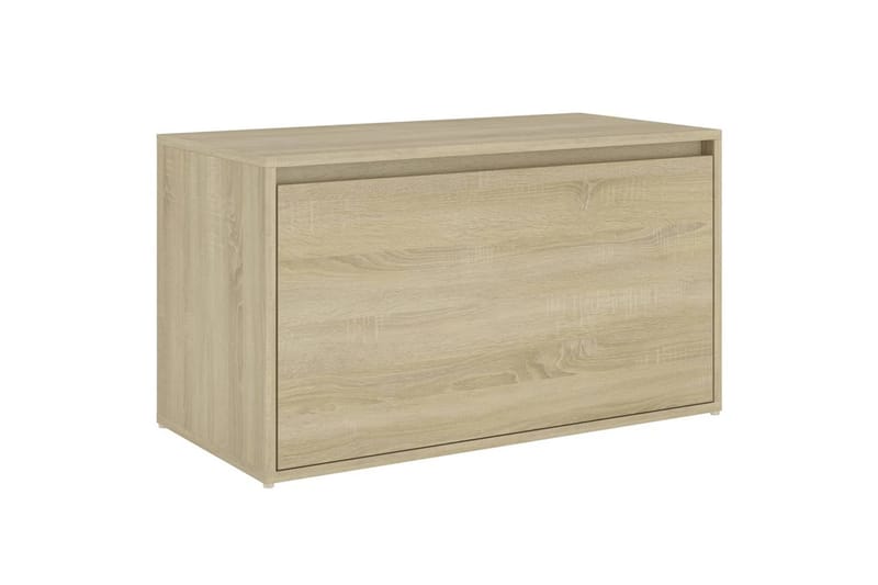 Gangbenk 80x40x45 cm sonoma eik sponplate - Brun - Møbler - Stoler & lenestoler - Benk - Entrebenk - Entrebenk med oppbevaring