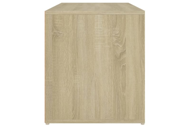 Gangbenk 80x40x45 cm sonoma eik sponplate - Brun - Møbler - Stoler & lenestoler - Benk - Entrebenk - Entrebenk med oppbevaring