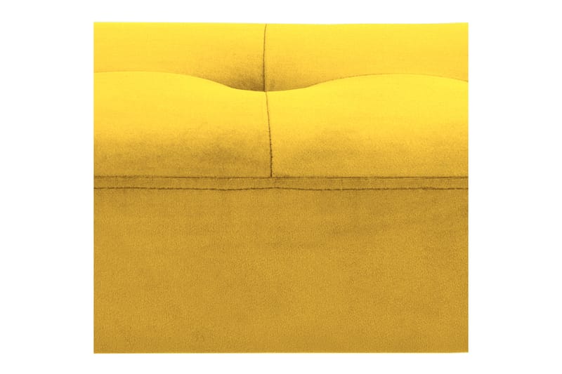 Goldbro sofa VIC-stoff - Gul/Matt Svart - Entrebenk - Benk