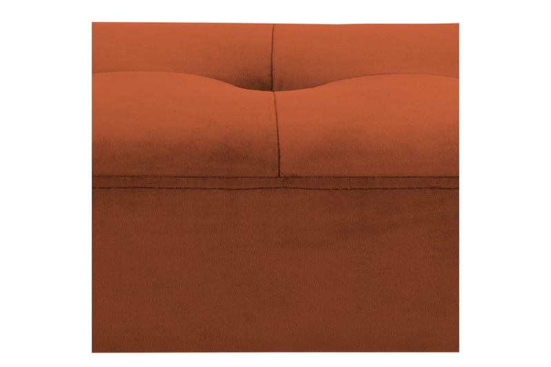 Goldbro sofa VIC-stoff - Oransje/Matt Svart - Entrebenk - Benk