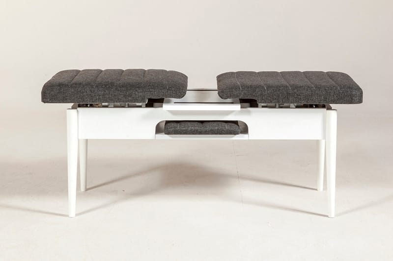 Idehult Benk 51 cm - Hvit / Antrasitt - Møbler - Stoler & lenestoler - Benk