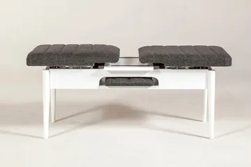 Idehult Benk 51 cm - Hvit / Antrasitt - Møbler - Stoler & lenestoler - Benk - Entrebenk