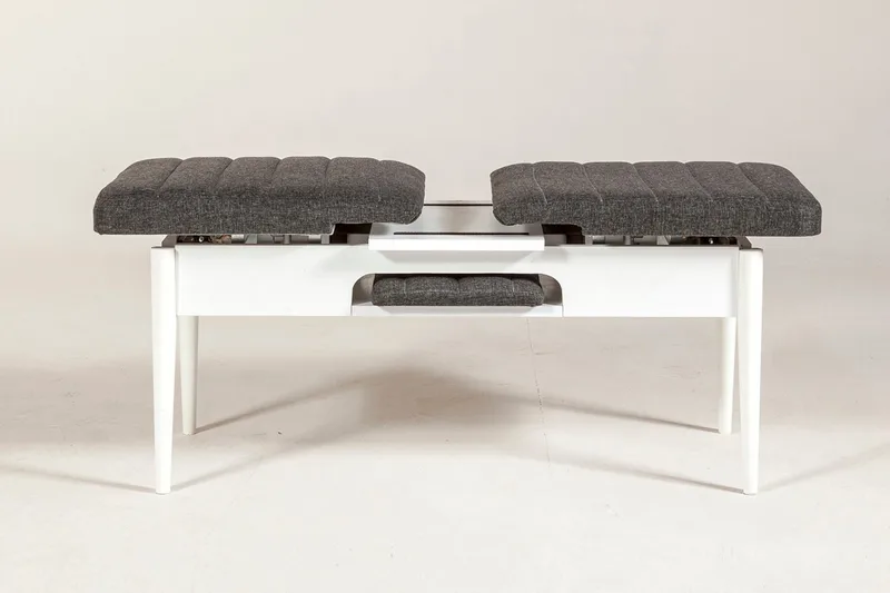 Idehult Benk 51 cm - Hvit / Antrasitt - Møbler - Stoler & lenestoler - Benk