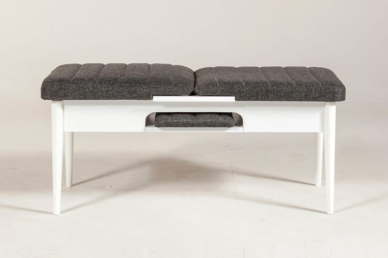 Idehult Benk 51 cm - Hvit / Antrasitt - Møbler - Stoler & lenestoler - Benk