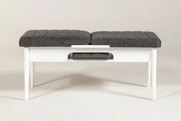 Idehult Benk 51 cm - Hvit / Antrasitt - Møbler - Stoler & lenestoler - Benk - Entrebenk