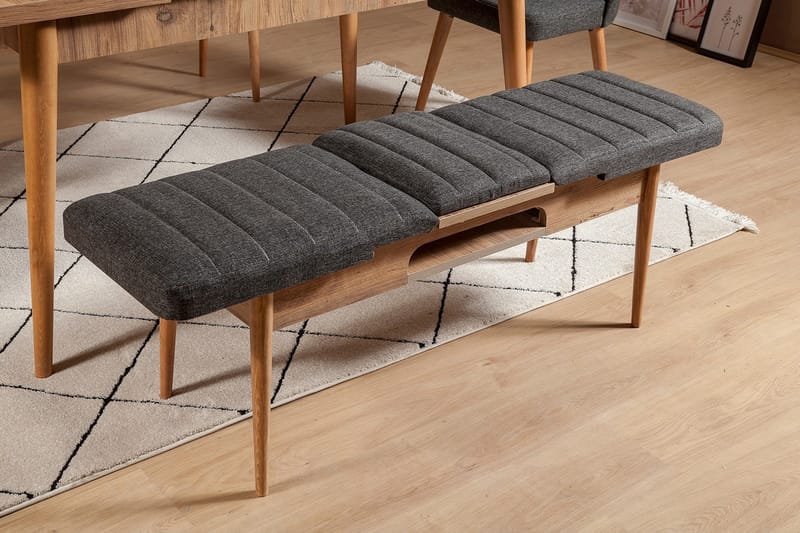 Idehult Benk 51 cm - Tre / Natur / Antrasitt - Møbler - Stoler & lenestoler - Benk
