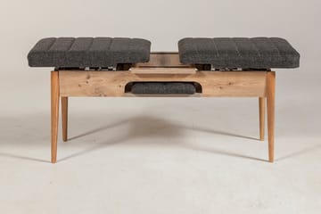 Idehult Benk 51 cm - Tre / Natur / Antrasitt - Møbler - Stoler & lenestoler - Benk
