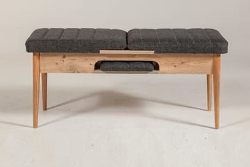 Idehult Benk 51 cm - Tre / Natur / Antrasitt - Møbler - Stoler & lenestoler - Benk