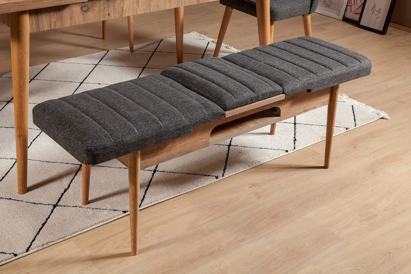 Idehult Benk 51 cm - Tre / Natur / Antrasitt - Møbler - Stoler & lenestoler - Benk - Entrebenk