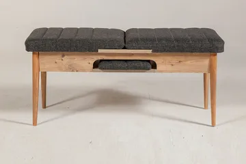 Idehult Benk 51 cm - Tre / Natur / Antrasitt - Møbler - Stoler & lenestoler - Benk - Entrebenk