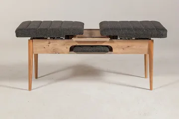 Idehult Benk 51 cm - Tre / Natur / Antrasitt - Møbler - Stoler & lenestoler - Benk - Entrebenk