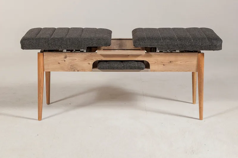 Idehult Benk 51 cm - Tre / Natur / Antrasitt - Møbler - Stoler & lenestoler - Benk - Entrebenk