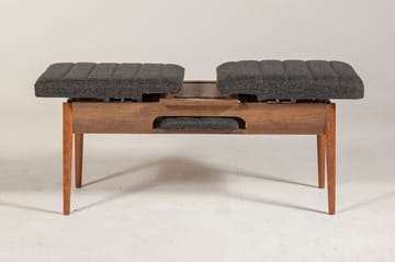 Idehult Benk 51 cm - Valnøtt / Antrasitt - Møbler - Stoler & lenestoler - Benk