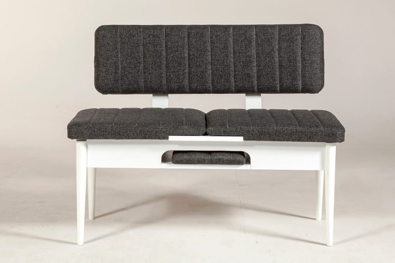 Idehult Benk 85 cm - Hvit / Antrasitt - Møbler - Stoler & lenestoler - Benk