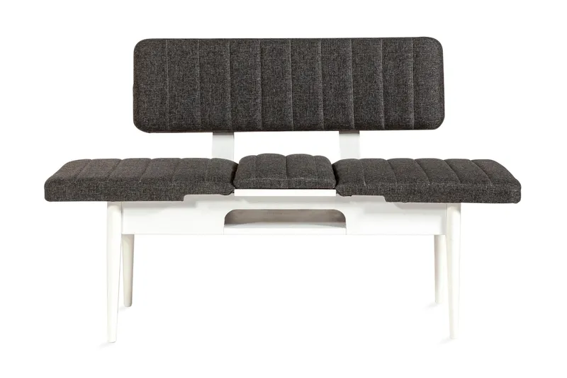 Idehult Benk 85 cm - Hvit / Antrasitt - Møbler - Stoler & lenestoler - Benk