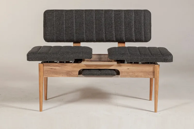 Idehult Benk 85 cm - Tre / Natur / Antrasitt - Møbler - Stoler & lenestoler - Benk