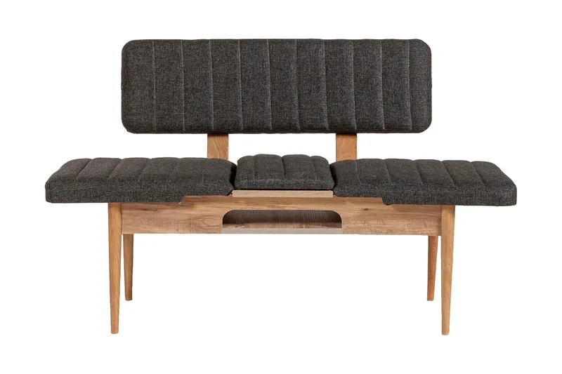 Idehult Benk 85 cm - Tre / Natur / Antrasitt - Møbler - Stoler & lenestoler - Benk - Entrebenk