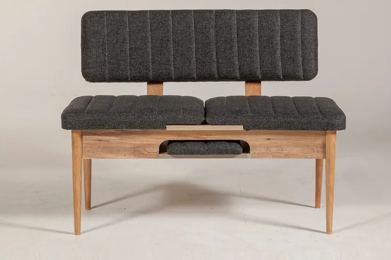 Idehult Benk 85 cm - Tre / Natur / Antrasitt - Møbler - Stoler & lenestoler - Benk