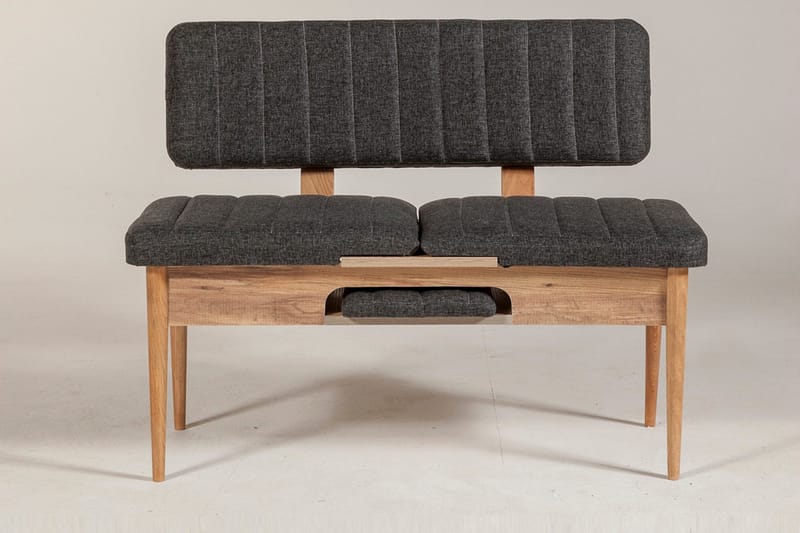 Idehult Benk 85 cm - Tre / Natur / Antrasitt - Møbler - Stoler & lenestoler - Benk - Entrebenk