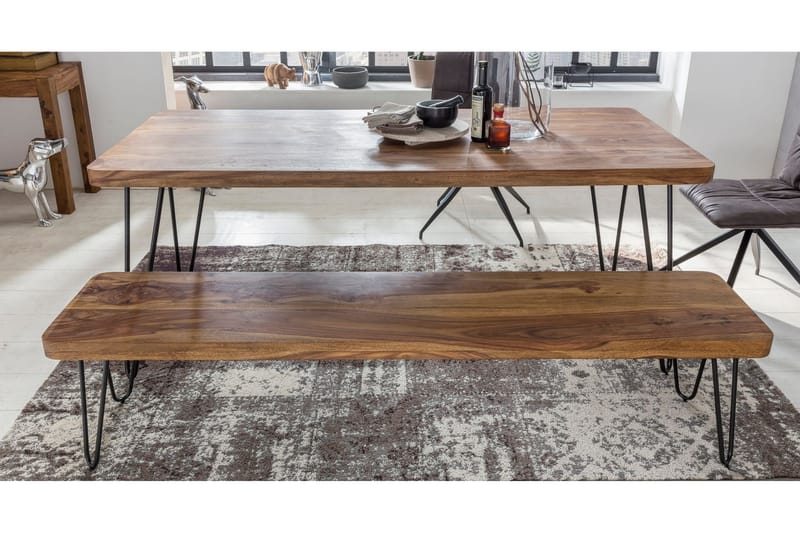 Jaelah Sittebenk - Brun - Møbler - Stoler & lenestoler - Benk - Entrebenk