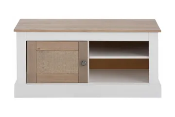 Lanseria TV-benk 95 cm - Hvit / Grå - Møbler - Mediamøbel & tv møbel - TV-benk & mediabenk