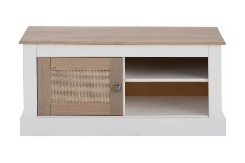 Lanseria TV-benk 95 cm - Hvit / Grå - Møbler - Mediamøbel & tv møbel - TV-benk & mediabenk