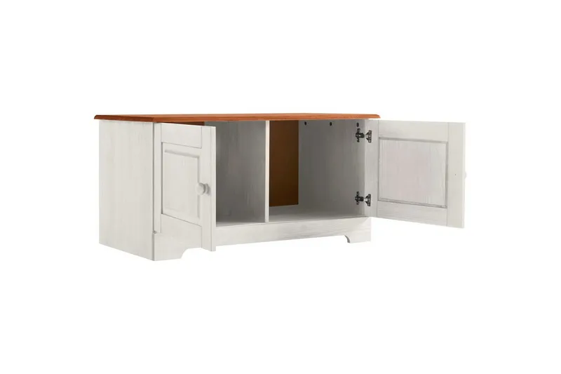 Lisa Skobenk 90 cm - Hvit - Møbler - Stoler & lenestoler - Benk - Skohylle med benk