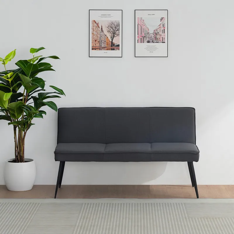 Matbänk Loft24 Antracit - Antracit - Møbler - Stoler & lenestoler - Benk