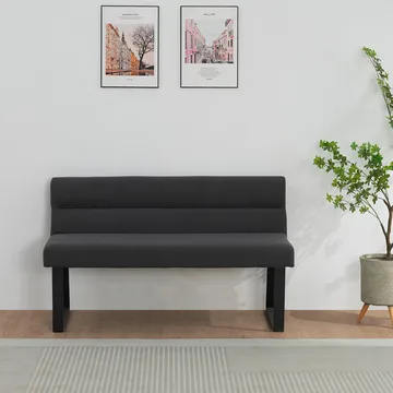 Matbänk Loft24 Antracit - Antracit - Møbler - Stoler & lenestoler - Benk