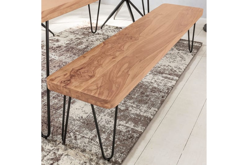 Meleana Sittebenk - Brun - Møbler - Stoler & lenestoler - Benk - Entrebenk