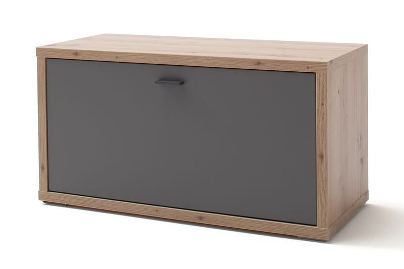 Nacimento Sittebenk 86 cm - Grå/Natur - Møbler - Stoler & lenestoler - Benk - Entrebenk - Entrebenk med oppbevaring