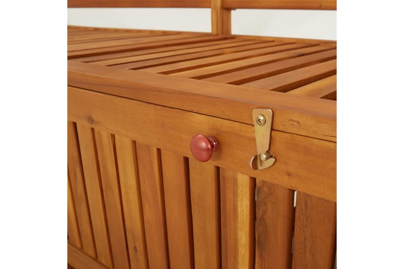 Oppbevaringsbenk 148 cm heltre akasie - Brun - Møbler - Stoler & lenestoler - Benk