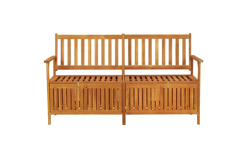 Oppbevaringsbenk 148 cm heltre akasie - Brun - Møbler - Stoler & lenestoler - Benk