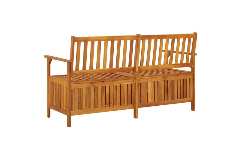 Oppbevaringsbenk 148 cm heltre akasie - Brun - Møbler - Stoler & lenestoler - Benk