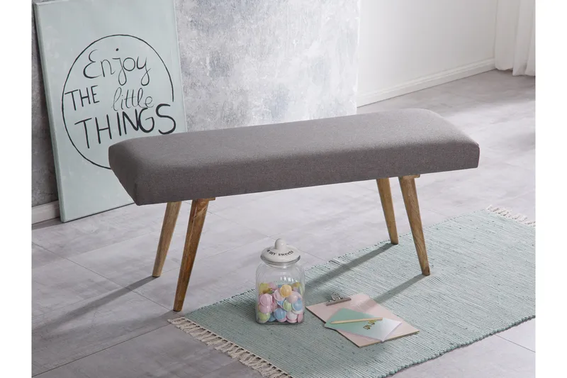 Peotter Sittebenk - Grå - Møbler - Stoler & lenestoler - Benk - Entrebenk