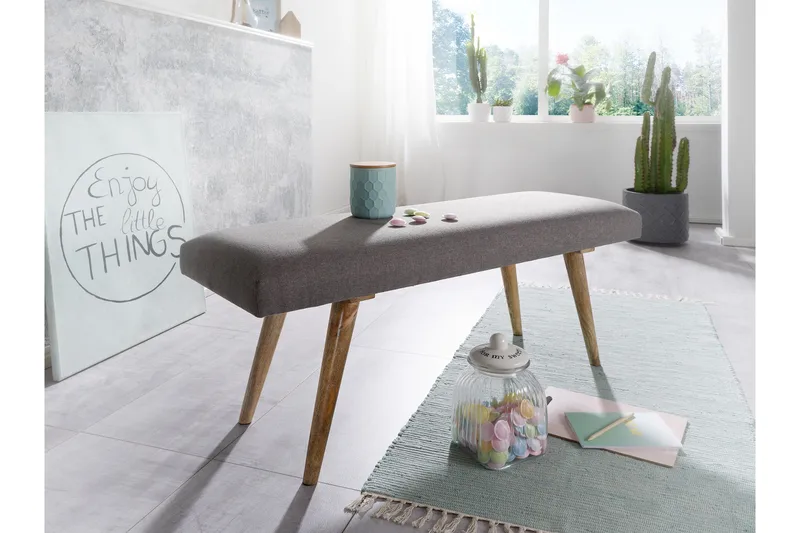 Peotter Sittebenk - Grå - Møbler - Stoler & lenestoler - Benk - Entrebenk